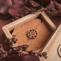 Holzkern Amulet Armband|DAMES Sieraden|Armbanden