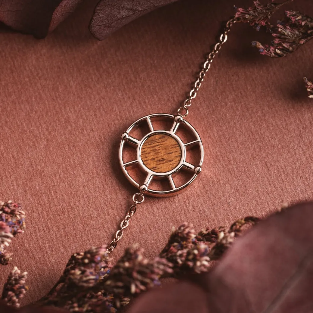 Holzkern Amulet Armband|DAMES Sieraden|Armbanden