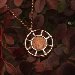 Holzkern Amulet Ketting|DAMES Kettingen|Sieraden