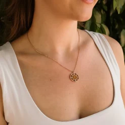Holzkern Amulet Ketting|DAMES Kettingen|Sieraden