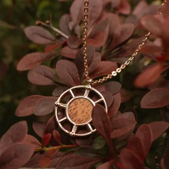 Holzkern Amulet Ketting|DAMES Kettingen|Sieraden