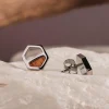 Holzkern Assemblage Oorbellen|DAMES Oorbellen|Sieraden