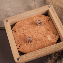 Holzkern Assemblage Oorbellen|DAMES Oorbellen|Sieraden