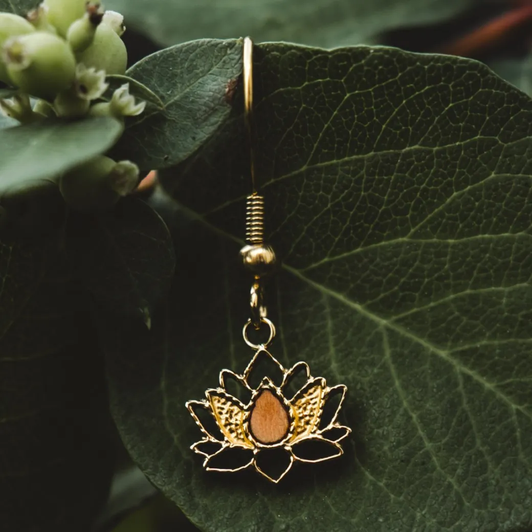 Holzkern Balance Oorbellen|DAMES Oorbellen|Sieraden