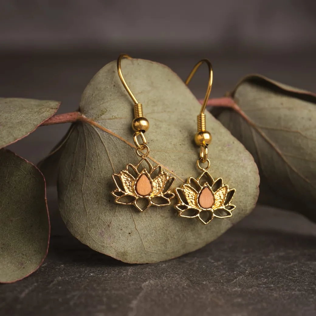 Holzkern Balance Oorbellen|DAMES Oorbellen|Sieraden