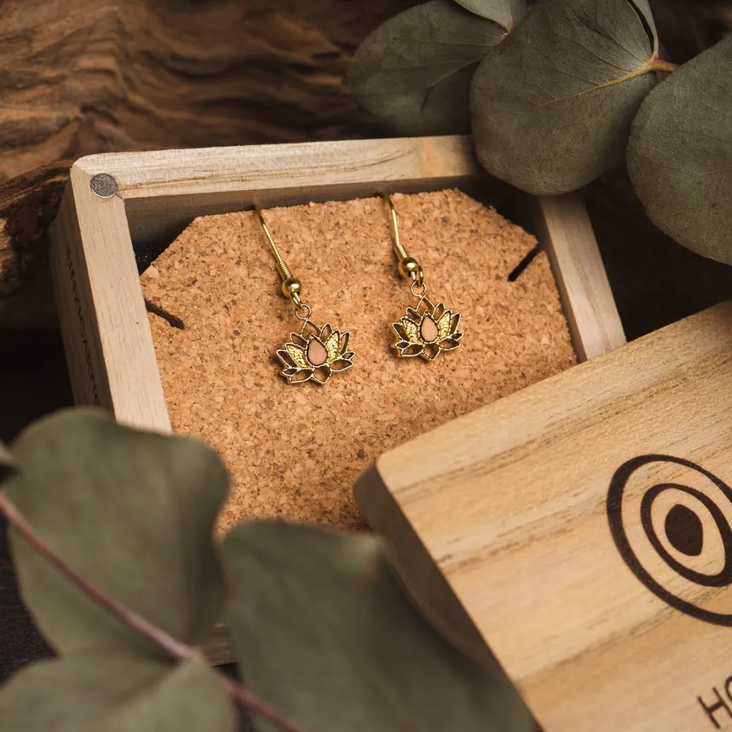 Holzkern Balance Oorbellen|DAMES Oorbellen|Sieraden