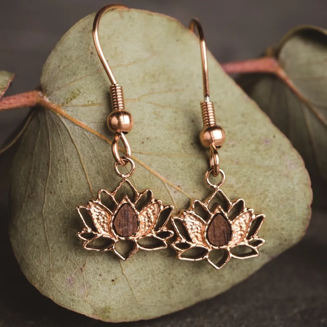 Holzkern Balance Oorbellen|DAMES Oorbellen|Sieraden
