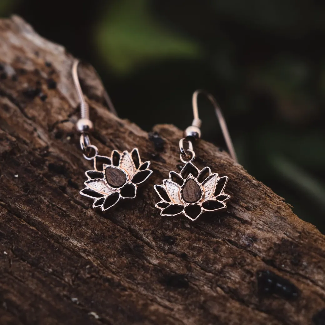 Holzkern Balance Oorbellen|DAMES Oorbellen|Sieraden