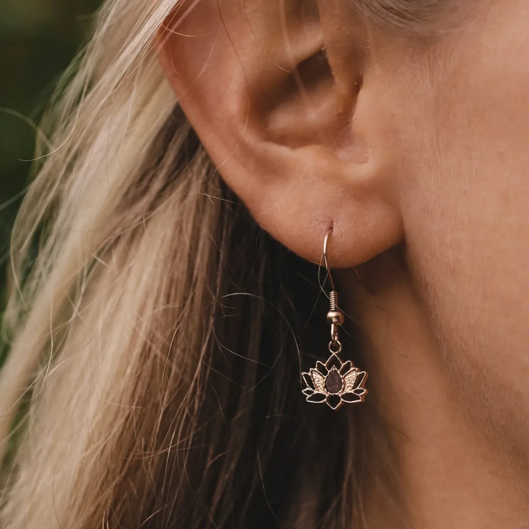 Holzkern Balance Oorbellen|DAMES Oorbellen|Sieraden
