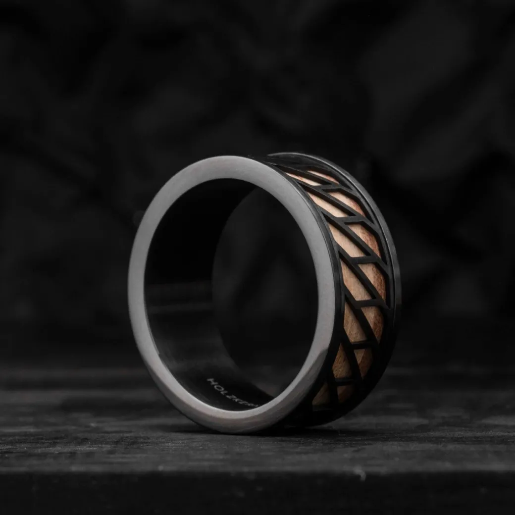 Holzkern Bariton Ring|Heren Ringen|Sieraden