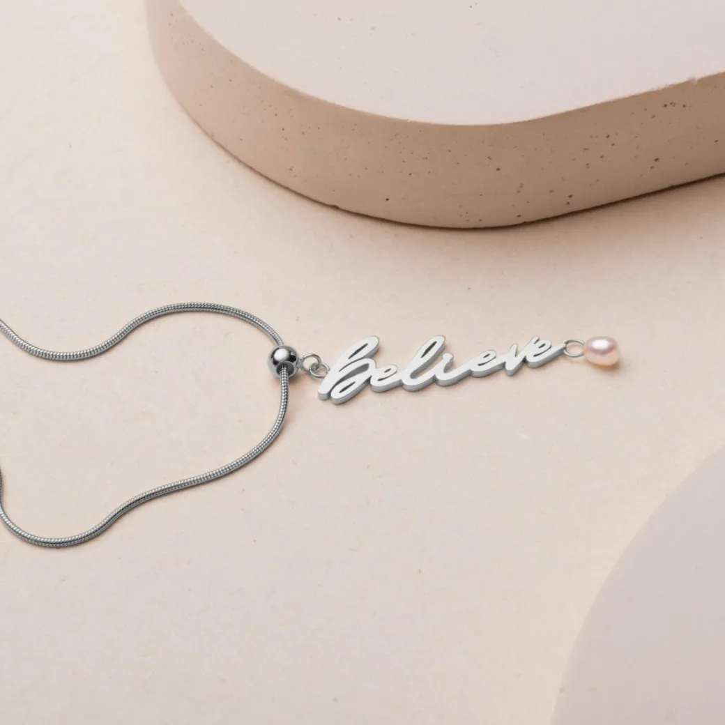 Holzkern Believe-Charm|DAMES Charms|Sieraden