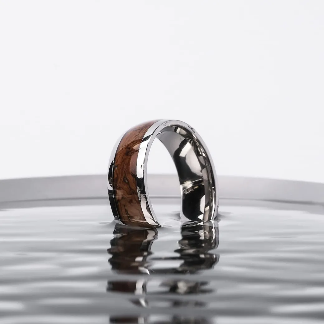 Holzkern Binary Ring|Heren Ringen|Sieraden