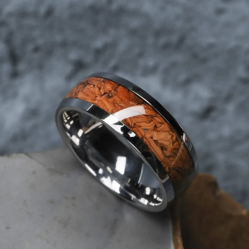 Holzkern Binary Ring|Heren Ringen|Sieraden
