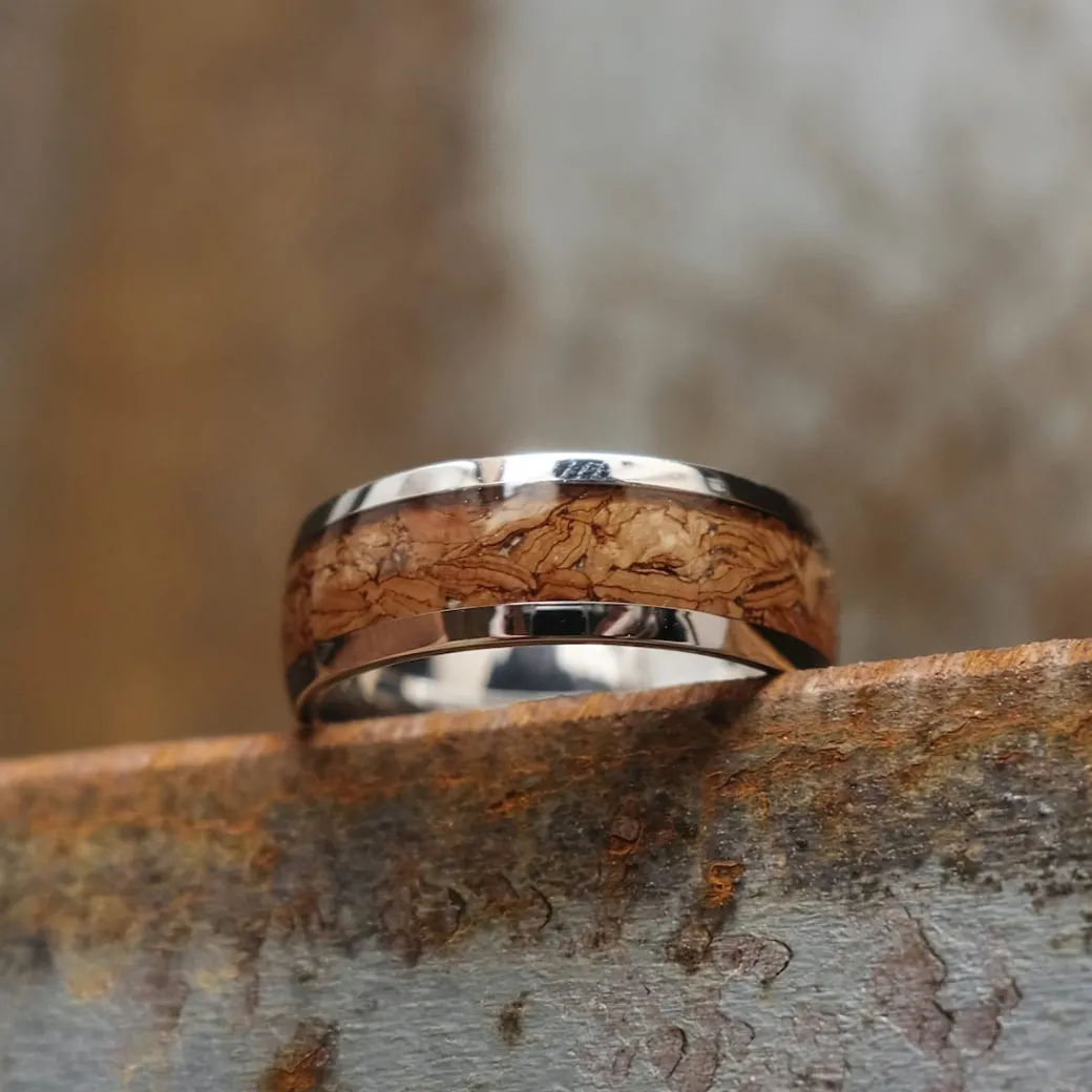 Holzkern Binary Ring|Heren Ringen|Sieraden