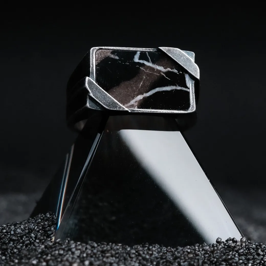 Holzkern Binomial Ring|Heren Ringen|Sieraden