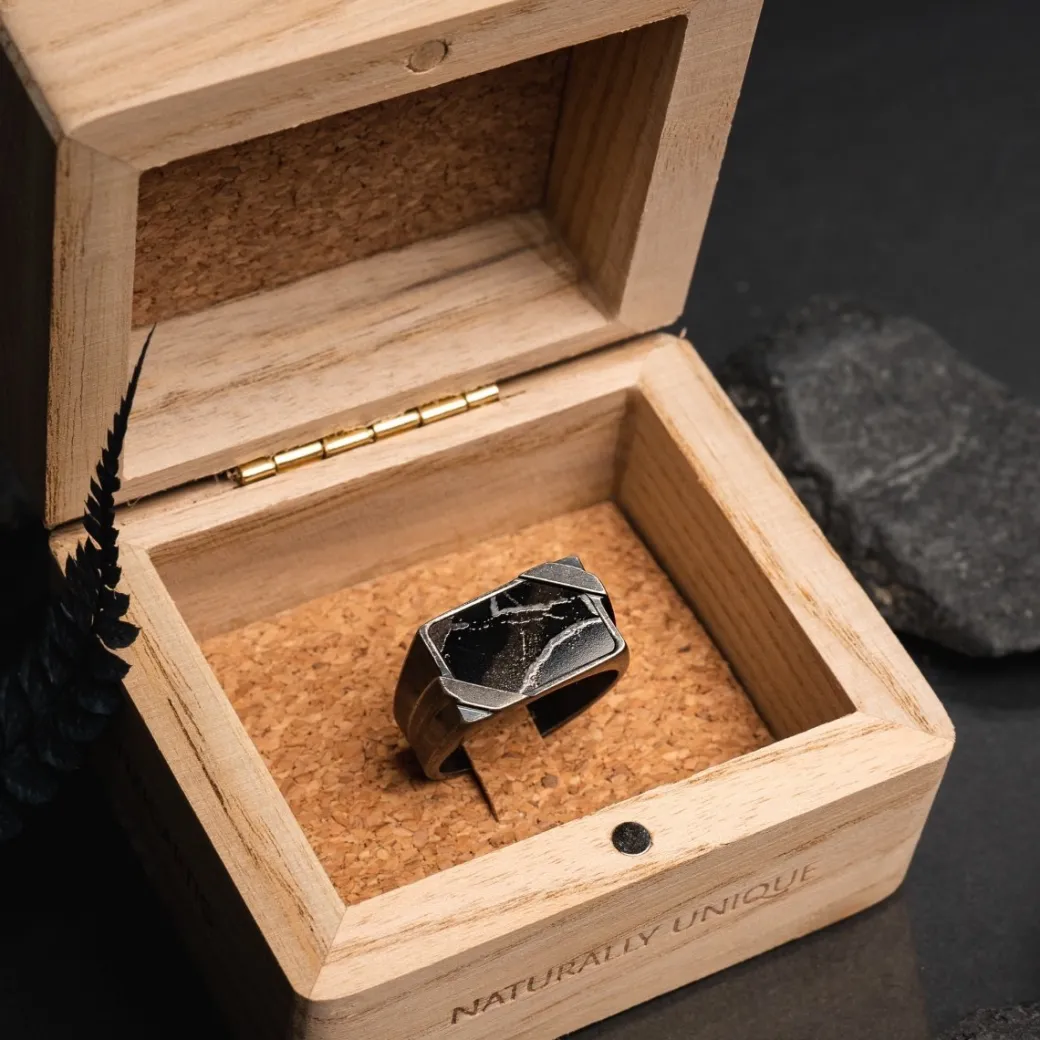 Holzkern Binomial Ring|Heren Ringen|Sieraden