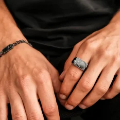 Holzkern Binomial Ring|Heren Ringen|Sieraden