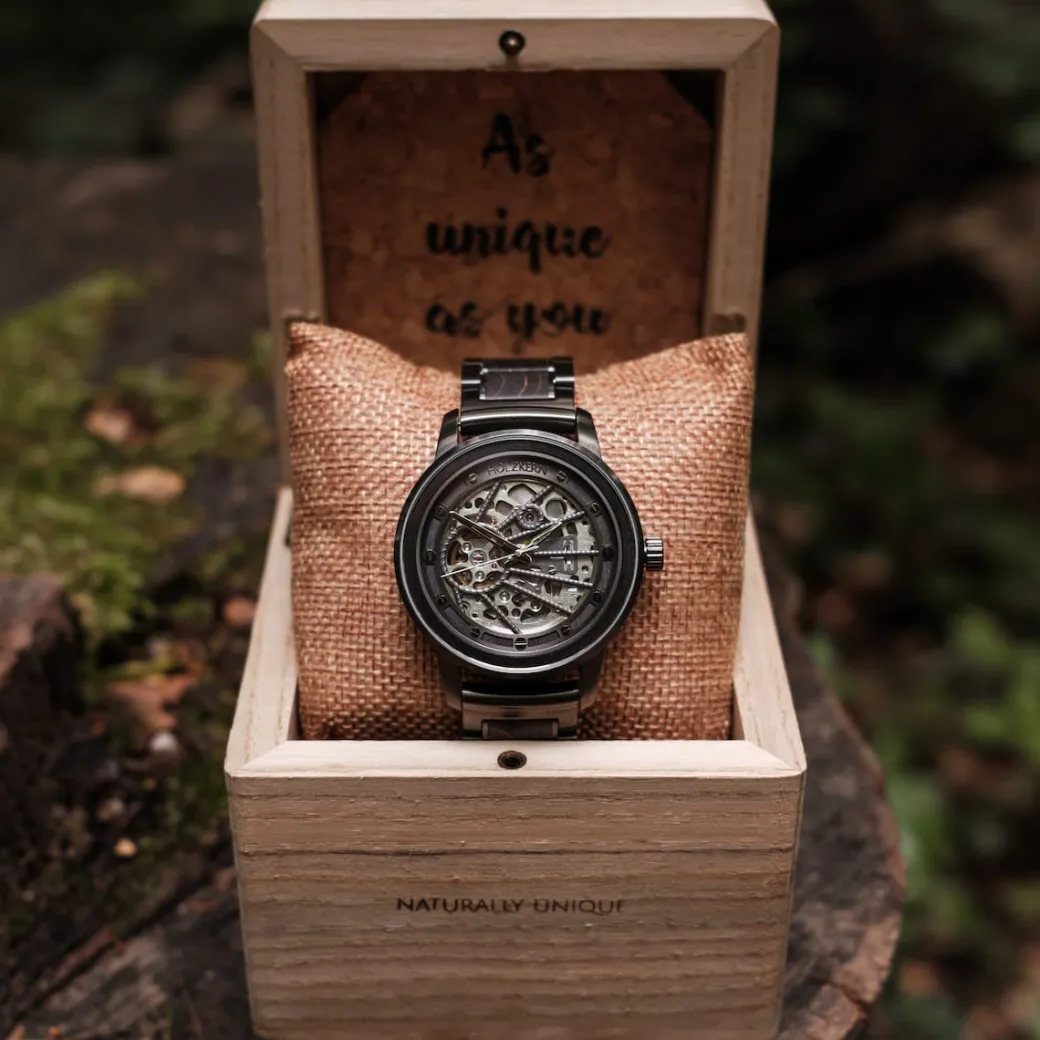 Holzkern Carbon|Heren Horloges