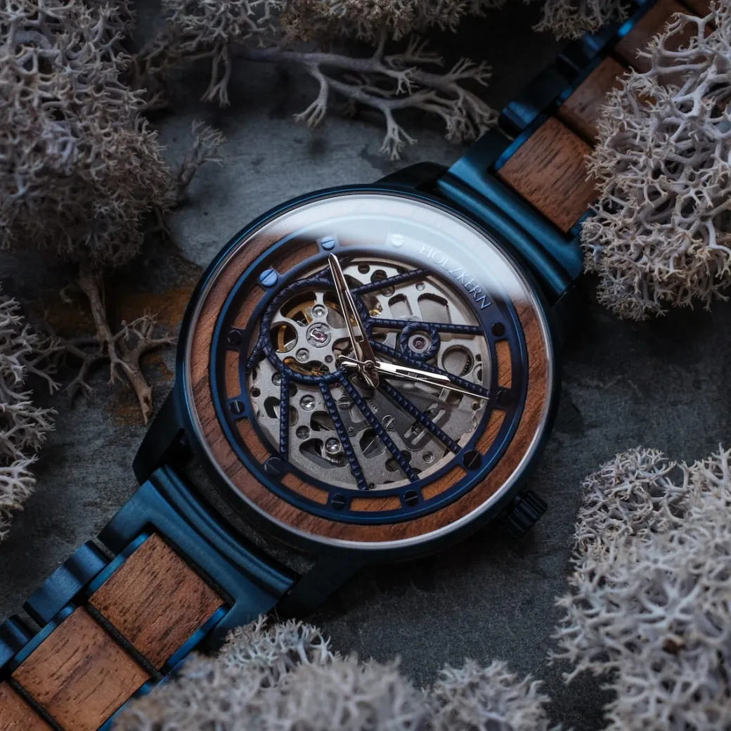 Holzkern Cobalt|Heren Horloges