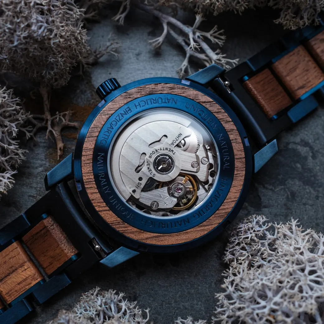 Holzkern Cobalt|Heren Horloges