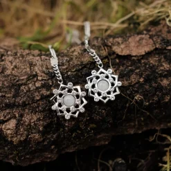 Holzkern Composition Gem Oorbellen|DAMES Oorbellen|Sieraden