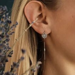 Holzkern Composition Gem Oorbellen|DAMES Oorbellen|Sieraden