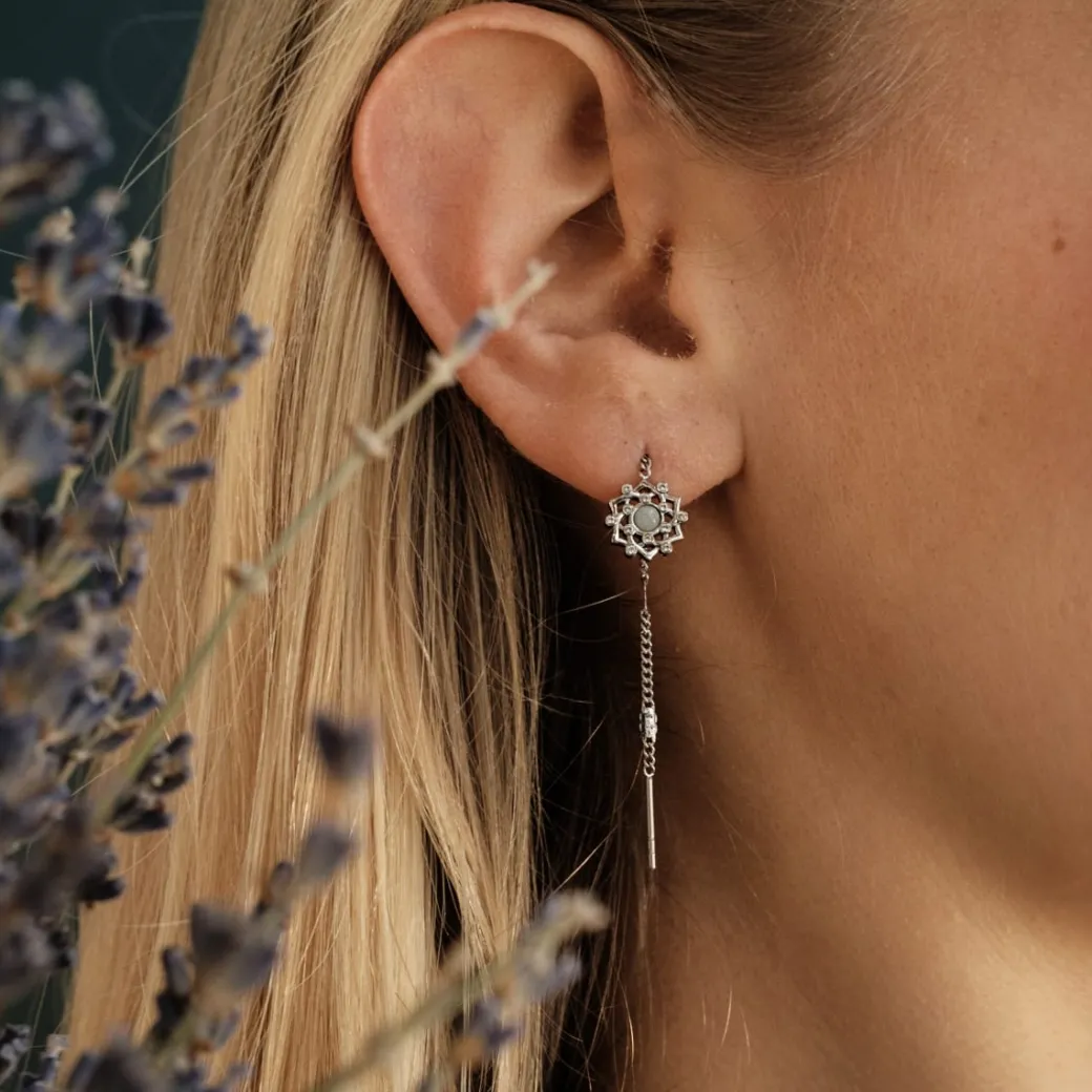 Holzkern Composition Gem Oorbellen|DAMES Oorbellen|Sieraden