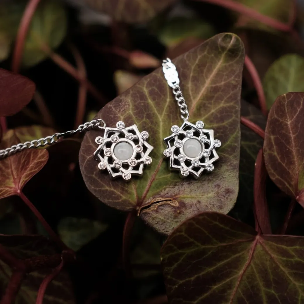 Holzkern Composition Gem Oorbellen|DAMES Oorbellen|Sieraden