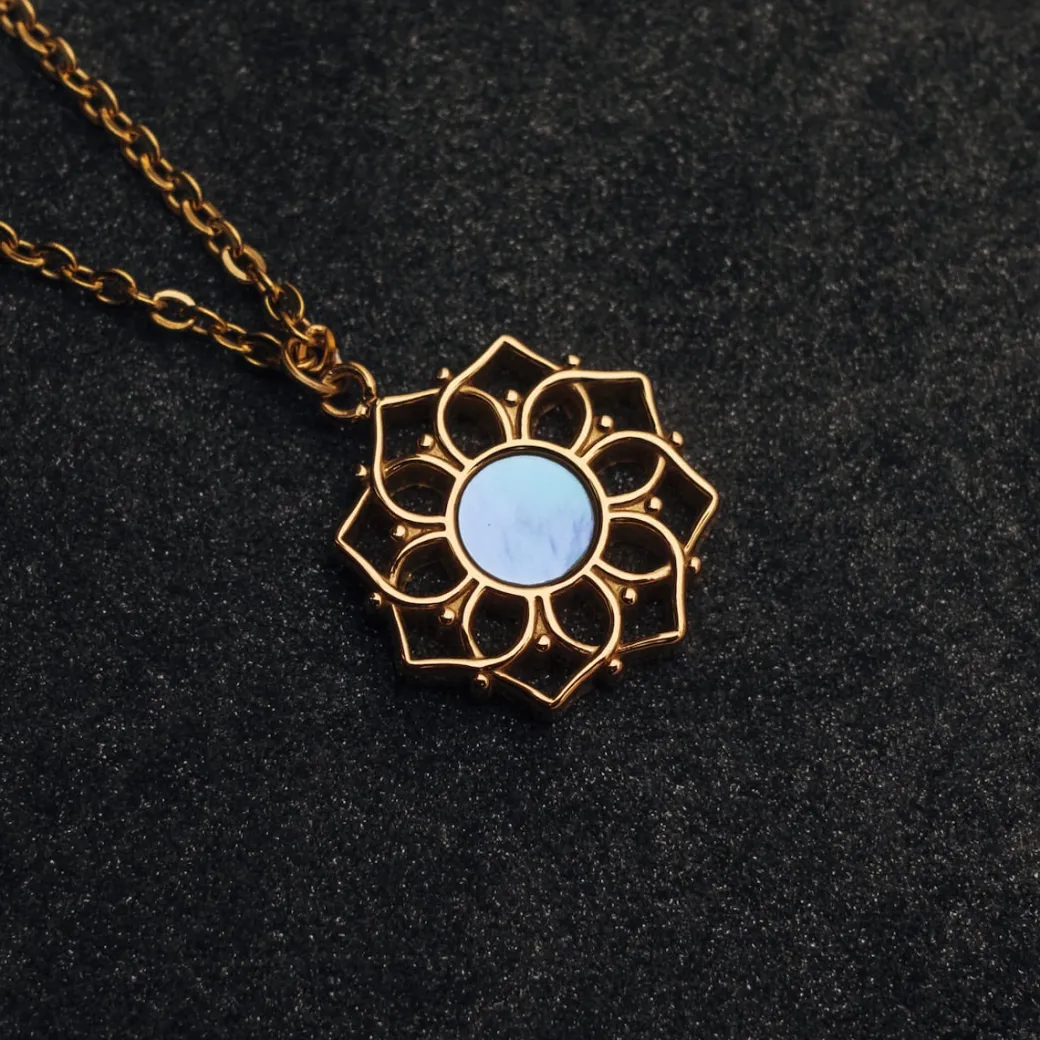 Holzkern Composition Ketting|DAMES Kettingen|Sieraden