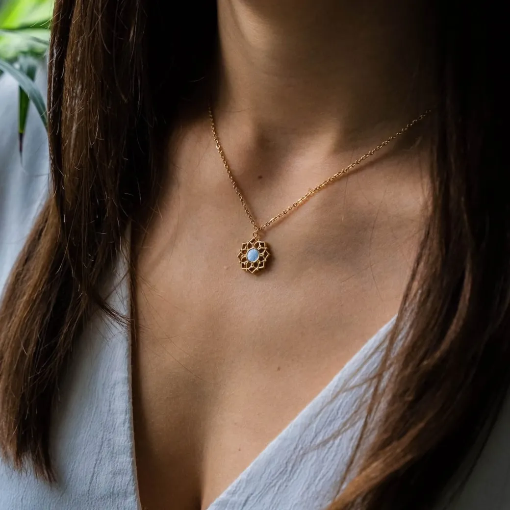 Holzkern Composition Ketting|DAMES Kettingen|Sieraden