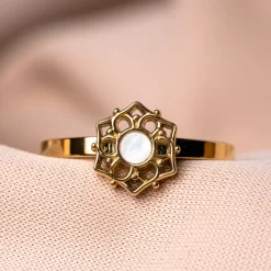 Holzkern Composition Ring|DAMES Ringen|Sieraden