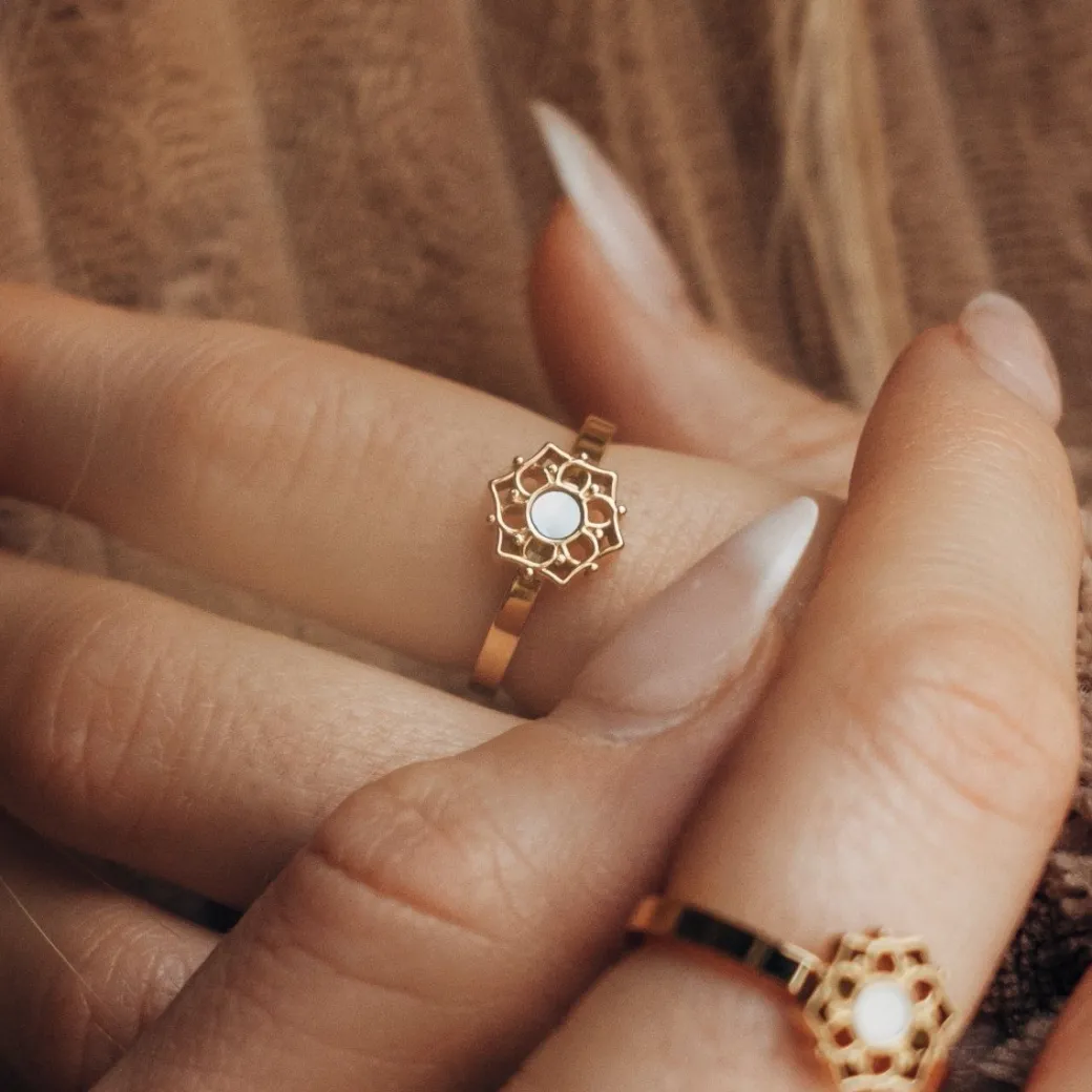 Holzkern Composition Ring|DAMES Ringen|Sieraden