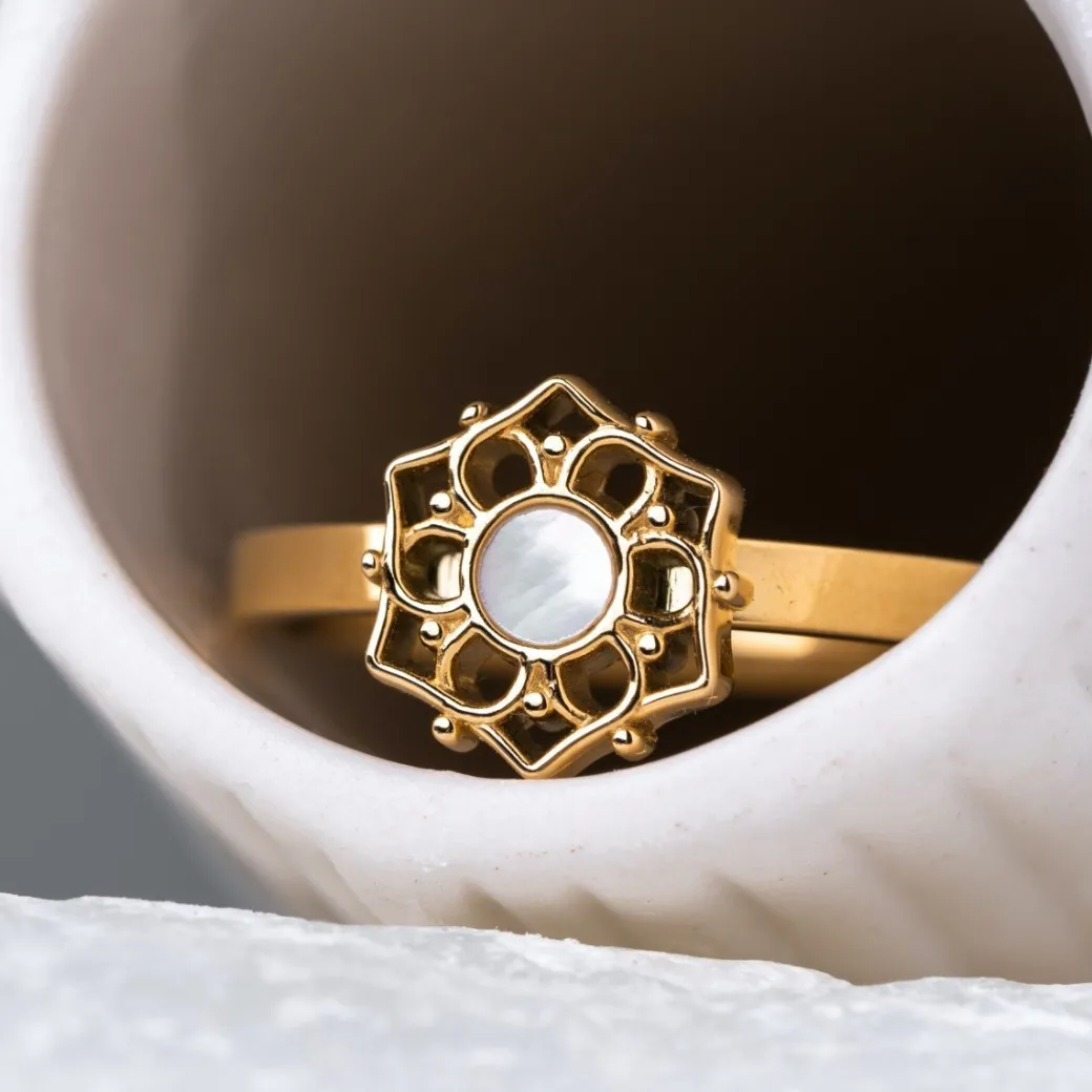 Holzkern Composition Ring|DAMES Ringen|Sieraden