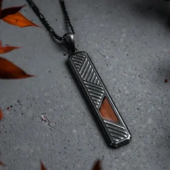 Holzkern Derivate Ketting|Heren Kettingen|Sieraden