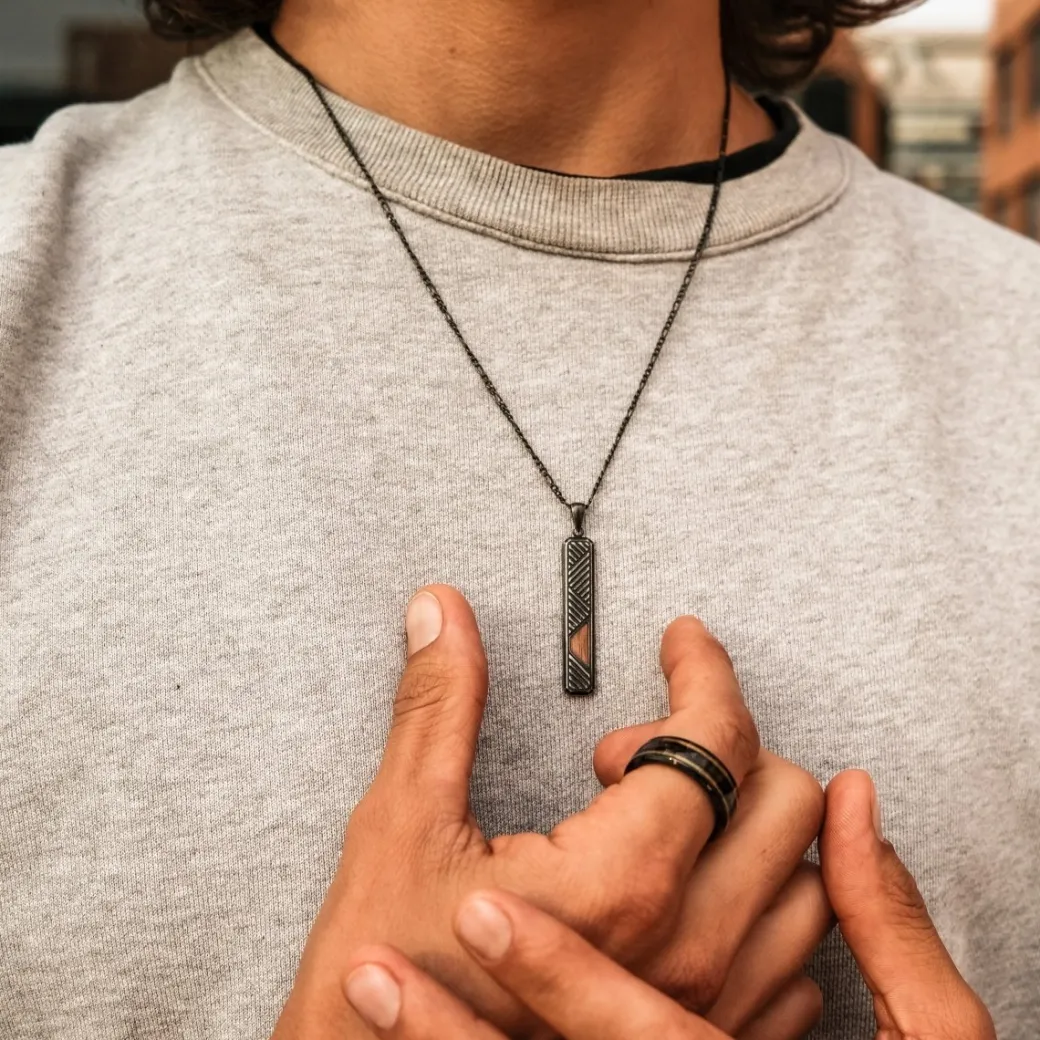 Holzkern Derivate Ketting|Heren Kettingen|Sieraden