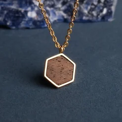 Holzkern Facade Ketting|DAMES Kettingen|Sieraden