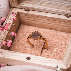 Holzkern Facade Ring|DAMES Ringen|Sieraden