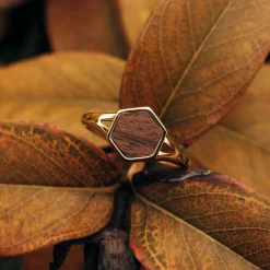 Holzkern Facade Ring|DAMES Ringen|Sieraden
