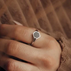 Holzkern Facade Ring|DAMES Ringen|Sieraden