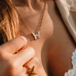 Holzkern Fritillary Ketting|DAMES Kettingen|Sieraden