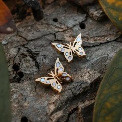 Holzkern Fritillary Oorbellen|DAMES Oorbellen|Sieraden