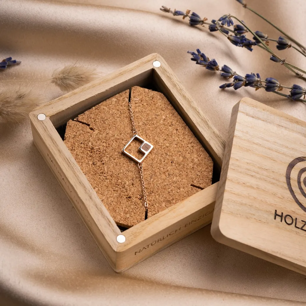 Holzkern Geometric Armband|DAMES Armbanden|Sieraden