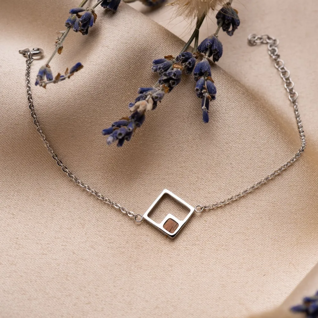 Holzkern Geometric Armband|DAMES Armbanden|Sieraden