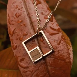Holzkern Geometric Ketting|DAMES Kettingen|Sieraden