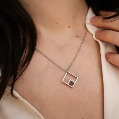 Holzkern Geometric Ketting|DAMES Kettingen|Sieraden