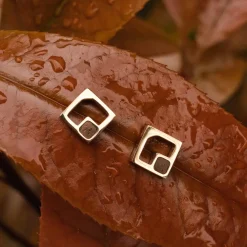 Holzkern Geometric Oorbellen|DAMES Oorbellen|Sieraden