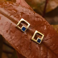 Holzkern Geometric Oorbellen|DAMES Oorbellen|Sieraden
