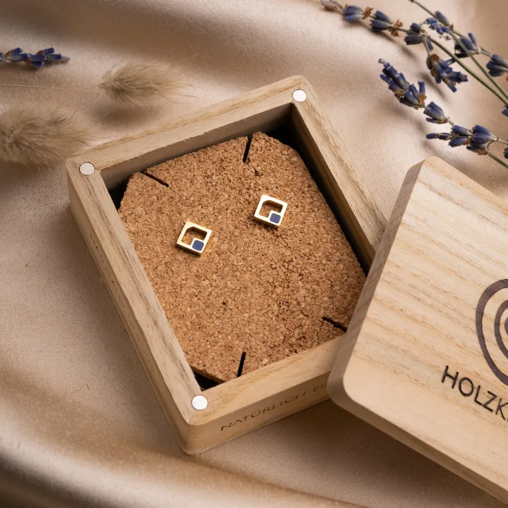 Holzkern Geometric Oorbellen|DAMES Oorbellen|Sieraden