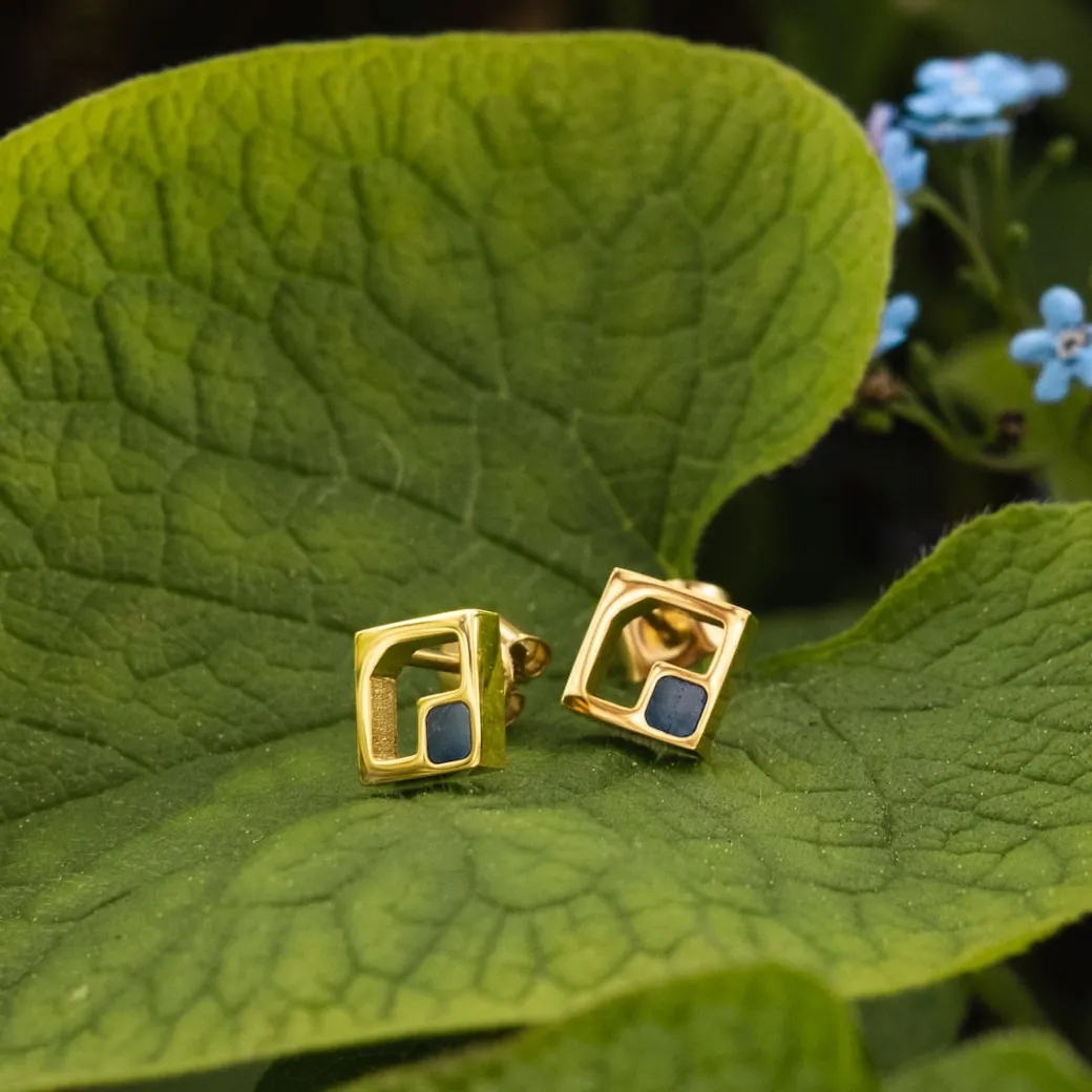 Holzkern Geometric Oorbellen|DAMES Oorbellen|Sieraden
