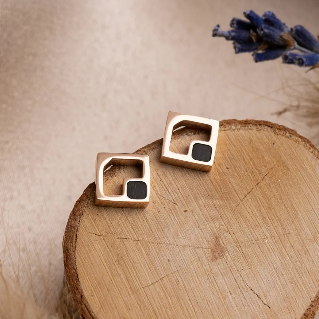 Holzkern Geometric Oorbellen|DAMES Oorbellen|Sieraden